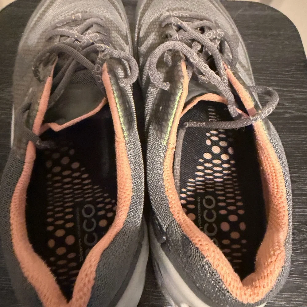 Ecco Gray and Green Women's Sneakers